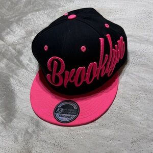 Kbethos Black and Pink Brooklyn Snapback Hat